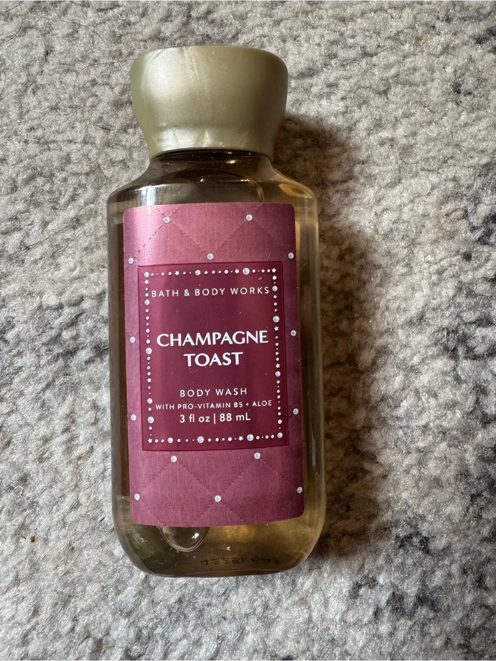 Bath & Body Works Champagne Toast Body Wash - Maroon and Gold Cap